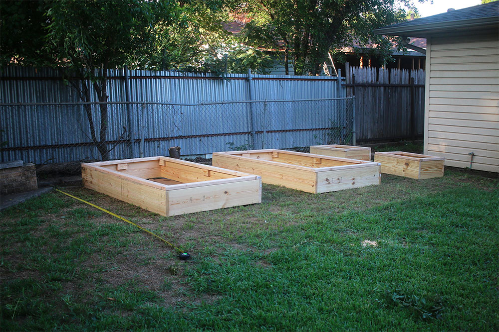 DIY raised garden frames