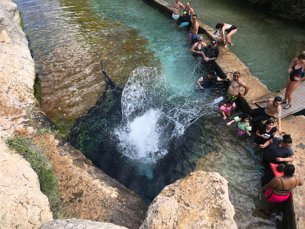 jacob's well austin texas cliff jump 