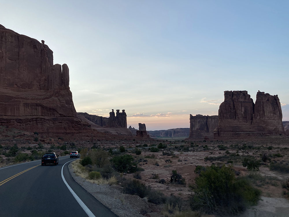 sunset arches national park